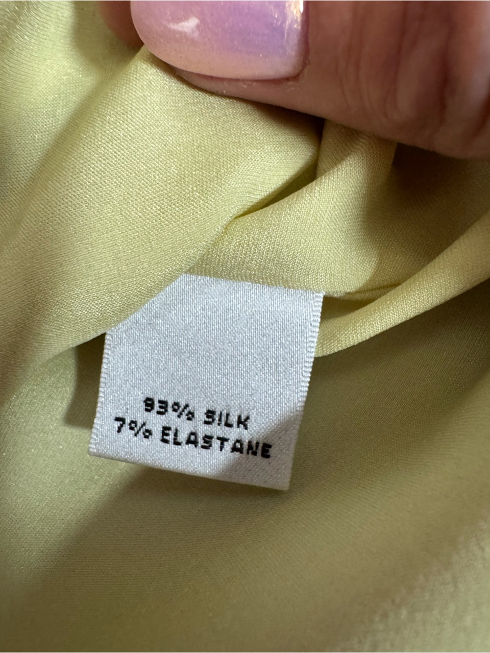 St. John Silk Blend Abstract Print Sleeveless Tank Top Yellow Gray M - Picture 6 of 6